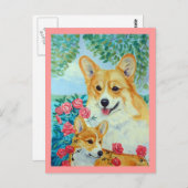 Cartes postales Pembroke Welsh Corgi (Devant / Derrière)