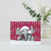 Cartes postales père Noël Elephant Christmas (Debout devant)