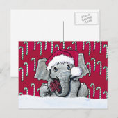 Cartes postales père Noël Elephant Christmas (Devant / Derrière)