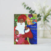 Cartes postales père Noël Wish - African American (Debout devant)