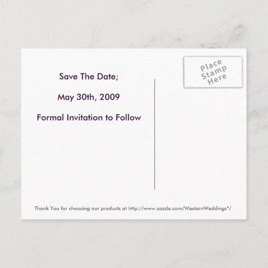 Cartes postales personnalisables (Dos)