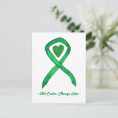 Cartes postales personnalisées avec ruban de sensi (Debout devant)