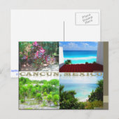 CARTES POSTALES PERSONNALISÉES - CANCUN COLLAGE 11 (Devant / Derrière)