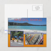 CARTES POSTALES PERSONNALISÉES - COLLAGE HAWAII# 7 (Devant / Derrière)