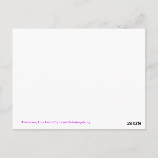 Cartes postales personnalisées d'art (Dos)