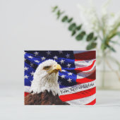 Cartes postales personnalisées de l'aigle et du dr (Debout devant)