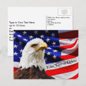 Cartes postales personnalisées de l'aigle et du dr (Devant / Derrière)