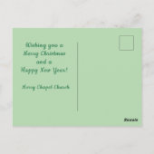 Cartes postales personnalisées de Noël (Dos)