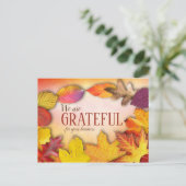 Cartes postales personnalisées de Thanksgiving (Debout devant)