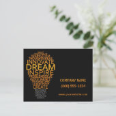 Cartes postales personnalisées Inspiron Light Bull (Debout devant)