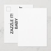 Cartes postales personnalisées pour bébés (Devant / Derrière)