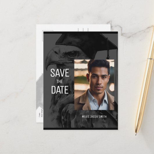 Cartes postales personnalisées pour l'annonce de l (Devant/Arrière en situation)