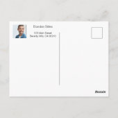 Cartes postales personnalisées pour les acteurs (Dos)