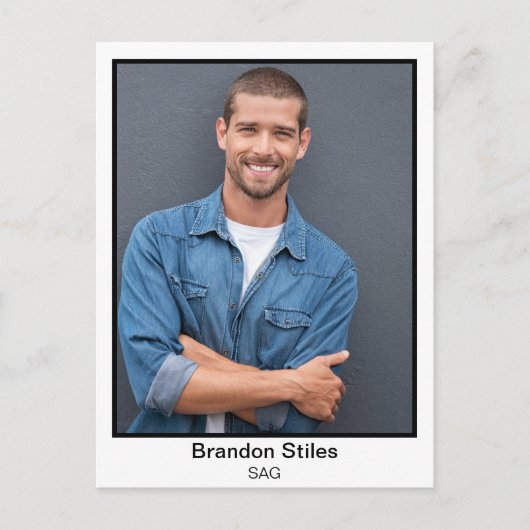 Cartes postales personnalisées pour les acteurs (Devant)