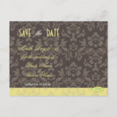 Cartes postales photo DIY couleur/damas, Enregistr (Dos)