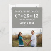 Cartes postales photo grises flocon de neige migno (Devant / Derrière)