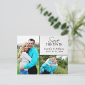 Cartes postales photo pour annoncer la date (Debout devant)