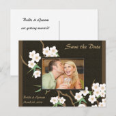 Cartes postales photo pour annoncer la date de mar (Devant / Derrière)