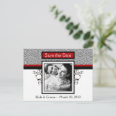 Cartes postales photo pour annoncer la date de mar (Debout devant)