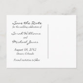 Cartes postales photo pour annoncer une date 4 (Dos)