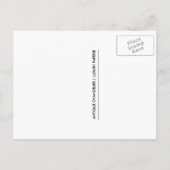 CARTES POSTALES PHOTO SAVE THE DATE RUBAN - CORAIL (Dos)