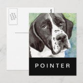 Cartes postales Pointer (Devant / Derrière)