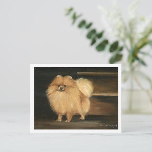 Cartes postales "Poméraniennes" Reproduction d'art (Debout devant)