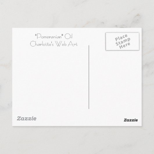 Cartes postales "Poméraniennes" Reproduction d'art (Dos)