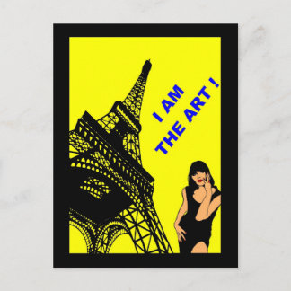 CARTES POSTALES POP ART PARIS DESIGN LOGOS VISUEL BRIEFKAART