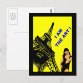 CARTES POSTALES POP ART PARIS DESIGNES LOGOS VISUE (Devant / Derrière)