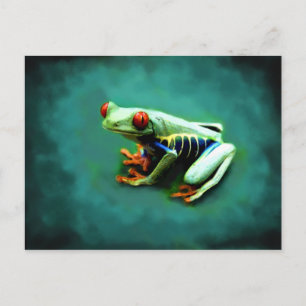 Cartes postales Portrait Grenouille Arbre
