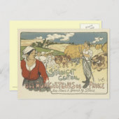 Cartes postales posters vintage - Agriculteurs (Devant / Derrière)