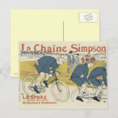 Cartes postales posters vintage - Vélos (Devant / Derrière)