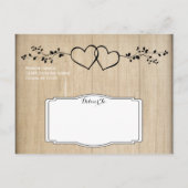 Cartes postales pour annoncer la date de mariage a (Dos)