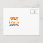 Cartes postales pour annoncer la date de votre mar (Dos)