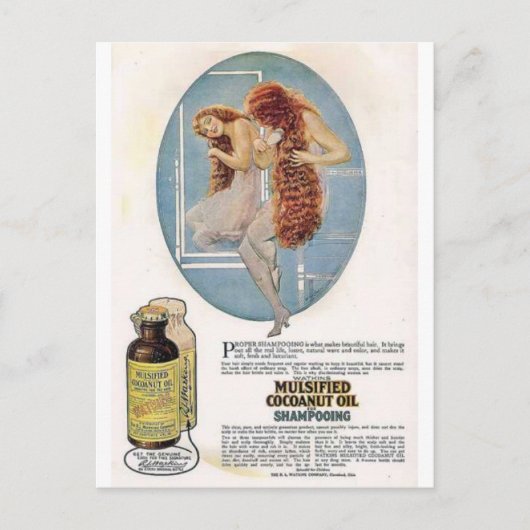 Cartes postales pour annonces de beauté vintages (Devant)