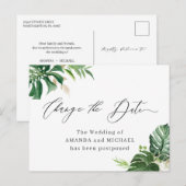 Cartes postales pour changer la date avec des feui (Devant / Derrière)