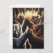 Cartes postales pour la fête des ours de danse (Devant / Derrière)