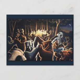 Cartes postales pour la fête des ours de danse