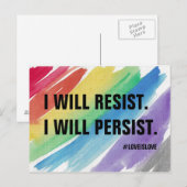 Cartes postales pour la résistance - L'amour est l (Devant / Derrière)