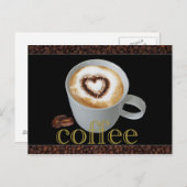 Cartes postales pour l'amour du café (Devant / Derrière)