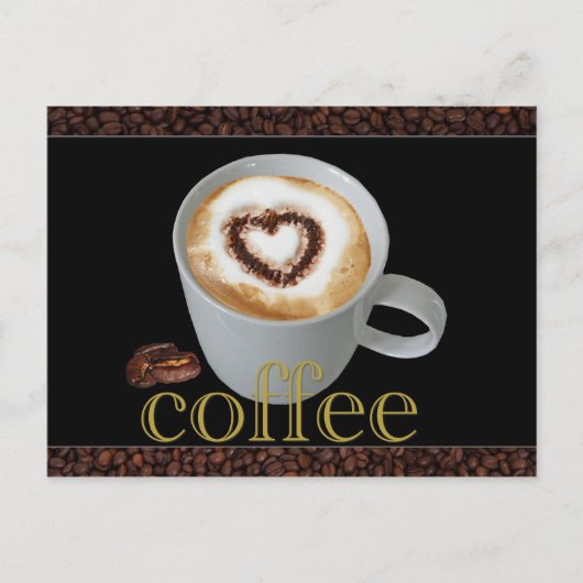 Cartes postales pour l'amour du café (Devant)