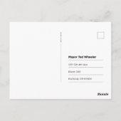 Cartes postales pour le maire de Portland (pré-adr (Dos)