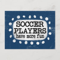 Cartes postales pour les joueurs de football qui s