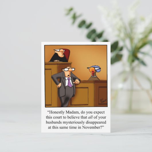 Cartes postales pour l'Humour de Thanksgiving (Debout devant)