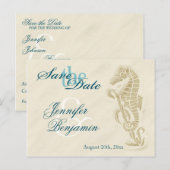 Cartes postales pour sauver la date Hippocampe (Devant / Derrière)