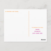 Cartes postales pour un jalon d'anniversaire, 30 a (Dos)