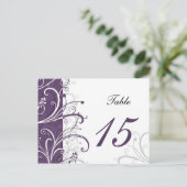 Cartes postales pourpres stylisées (Debout devant)