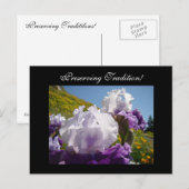Cartes postales Préserver les Traditions ! Iris Fl (Devant / Derrière)