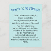 Cartes postales Prière à saint Michel l'Archange (Devant)